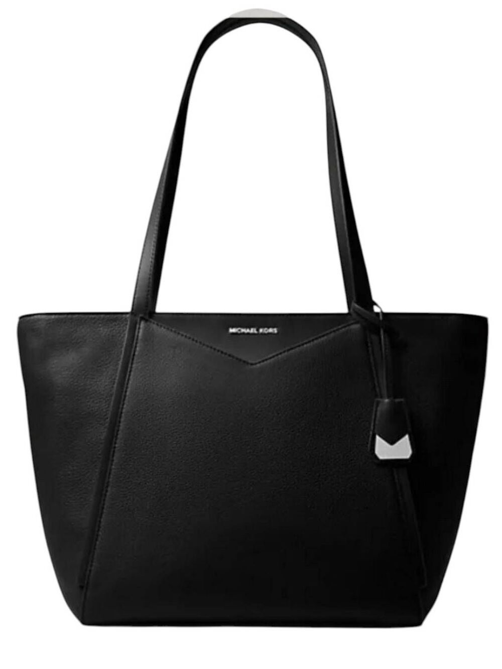 MICHAEL KORS Whitney Large Black Pebbled Leather Tote